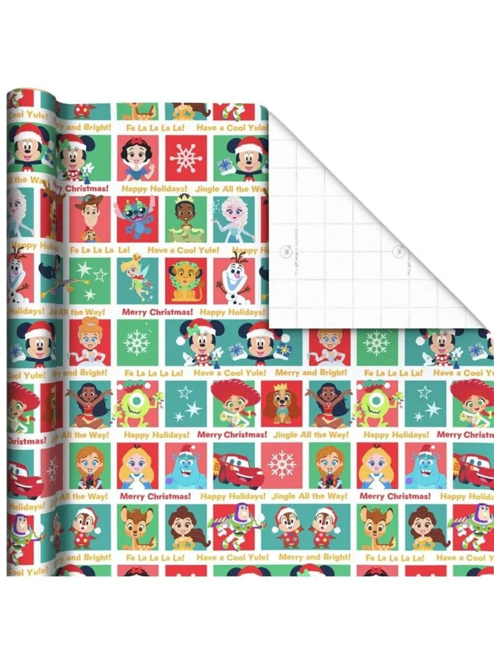 Hallmark Wrapping Paper Disney 100 Years Of Wonder Jumbo Roll Christmas 70 sq ft